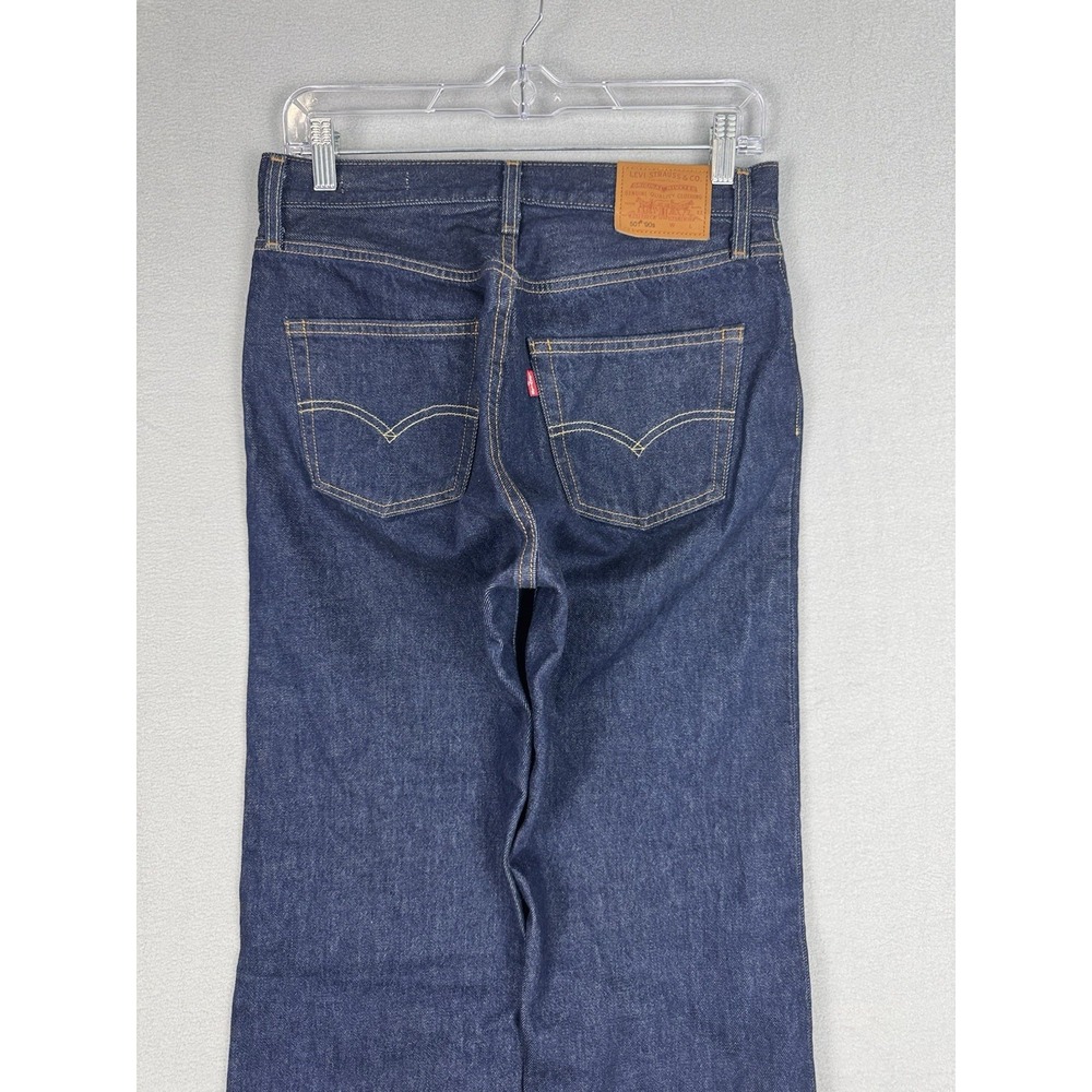 Levis Premium 501 Selvedge Denim Jeans Mens 26x36 (fits 30x35) Dark Wash Blue - Picture 7 of 16